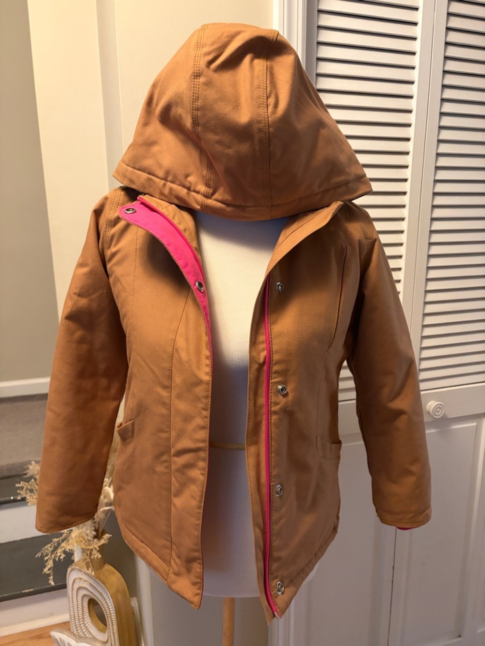 Carhartt Girls' Quick Duck Mountainview Jacket with Hood - Picture 2 of 7